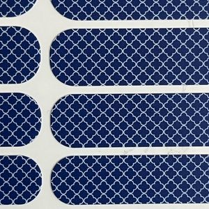 Jamberry Nail Wraps Navy blue Quatrefoil
